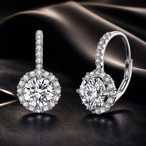 925 Sterling Silver Earrings with Pavé Set CZ for Women