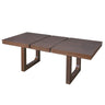 Extendable Dining Set, Farmhouse Extendable Table With Upholstered Chairs