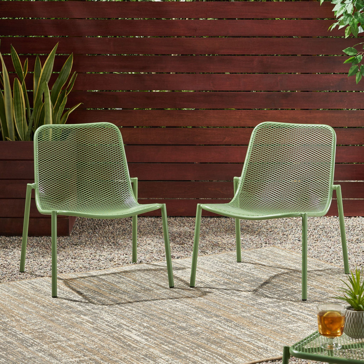 Outdoor Iron Chair With Design
