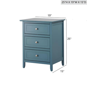 Daniel - 3 Drawer Nightstand