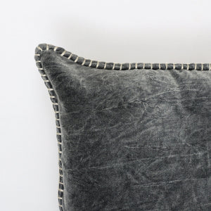 Olivia Stonewashed Velvet Pillow – 19" Square