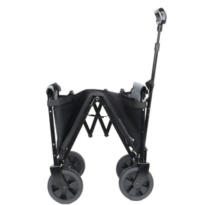 All-in-One Convertible Folding 4-Wheel Trolley with Bench Seat