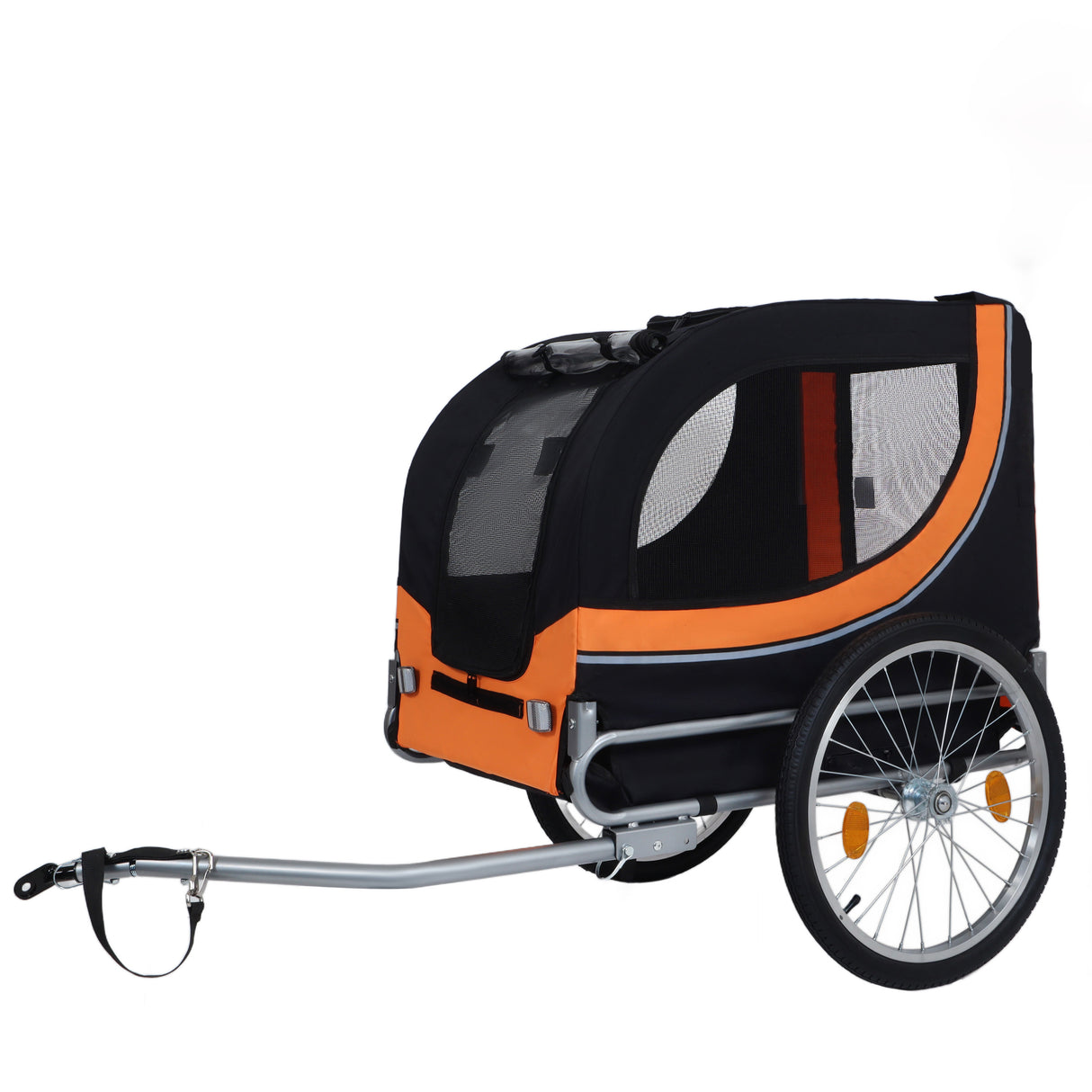 Large Folding Bike Trailer for Dogs – 66LB Capacity All-Terrain Pet Carrier