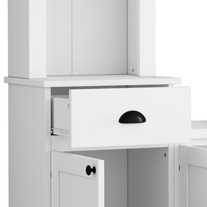 Minimalist Entertainment Wall Unit Set With Bridge For TVs Up To 75"