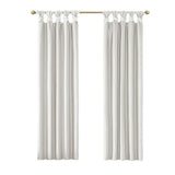 Twist Tab Total Blackout Window Curtain Panel White 50x84" Blackout