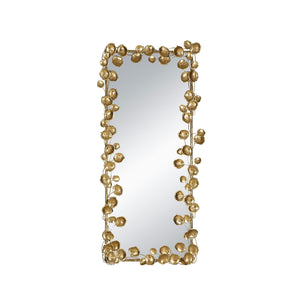 Full Length Mirror with Gold Leaf Accents
