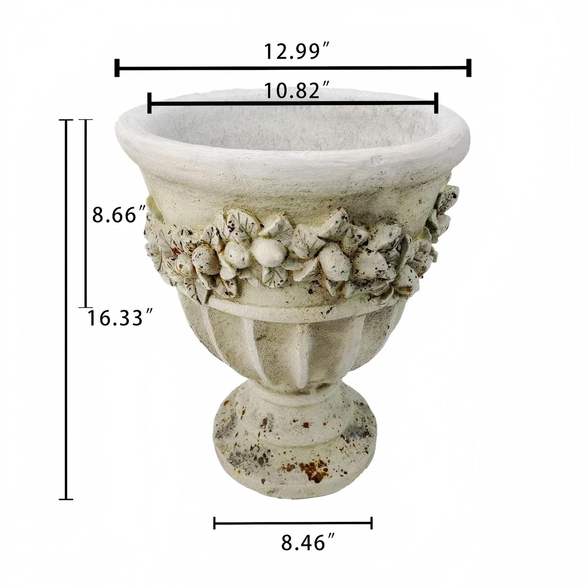 MGO Garden Planter in Rust Finish