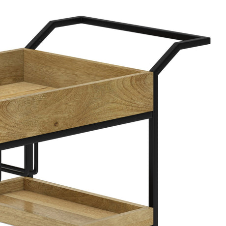 29" Bar Cart with Tray Top and Caster Wheels - Bar Carts