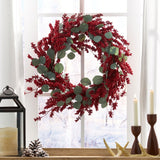 29 EUCALYPTUS/BERRY WREATH - Tuesday Morning - Pots & Planters