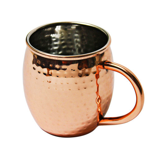 16-Oz-Hammered-Barrel-Stainless-Steel-Copper-Plated-Mug-Mugs