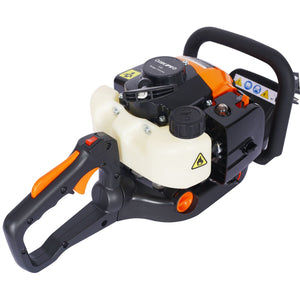 26Cc Gas Powered Hedge Trimmer With Double Sided Blade And Recoil Start - Orange