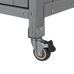 Foldable Outdoor Kitchen Island Patio Mobile Kitchen Cart