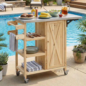 Foldable Outdoor Kitchen Island Patio Kitchen Island