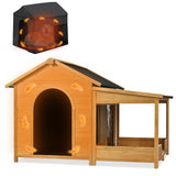 60.2' Large Outdoor Dog House with Insulated Liner for Winter