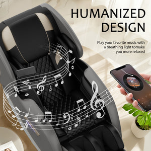 Massage Chair Recliner with Zero Gravity and Full Body Air Pressure