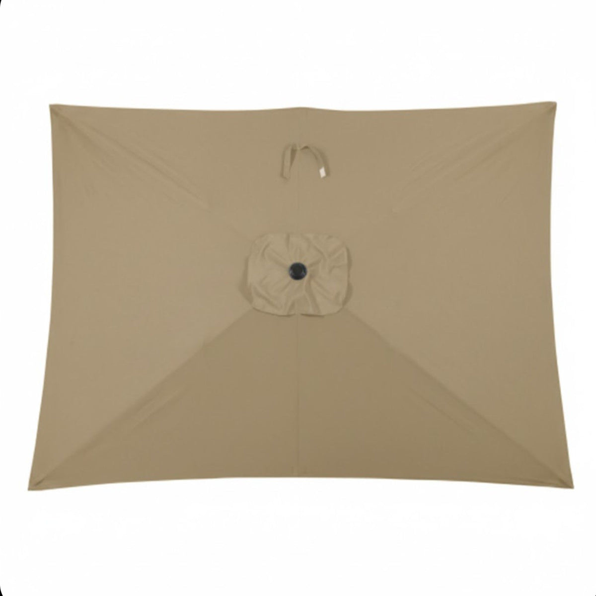 Rectangular Patio Umbrella With Crank Tilt, Polyester UV-Resistant Canopy