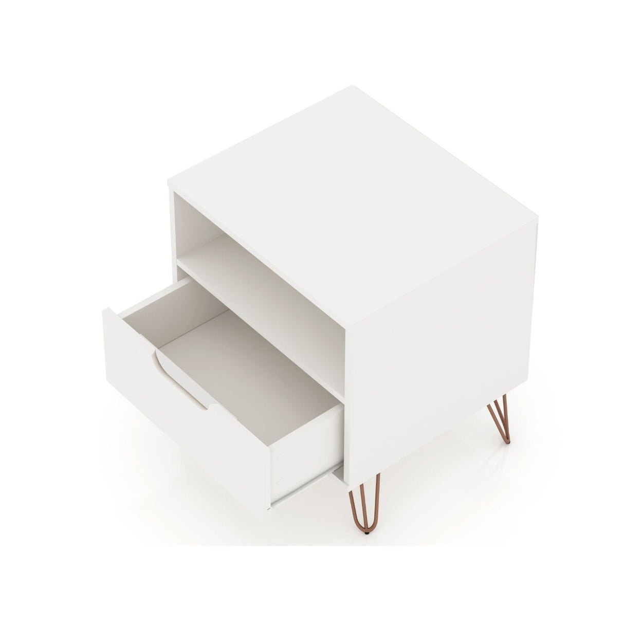 Rockefeller - Nightstand With 1 Drawer - White