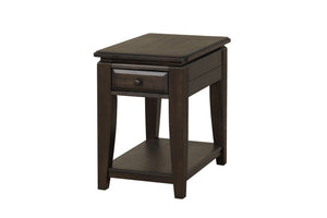 Traditional Table With Storage with Drawer - Dark Brown