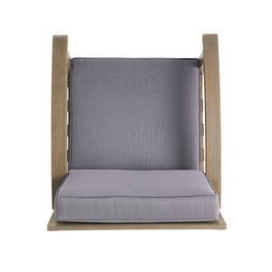 Peyton Club Chair Outdoor Seating Acacia Wood 32.25 X 28.00 X 31.25"