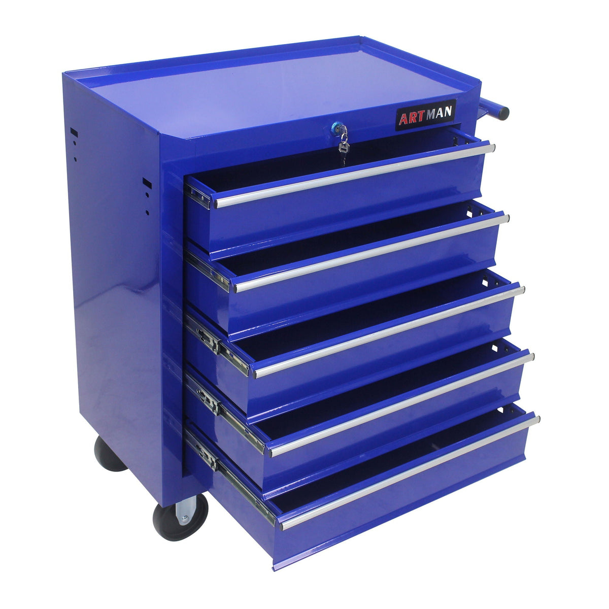 Multifunctional Tool Cart With Wheels And Drawers