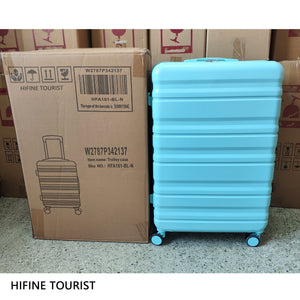 HIFINE Tourist 3-Piece ABS Spinner Wheel Luggage Set (Blue)