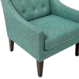 Contemporary Button Tufted Accent Chair