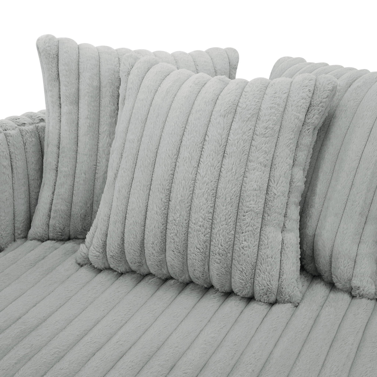Mindy - Oversized Swivel Barrel Chair - Gray