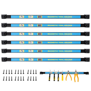 6-Pack 24" Heavy Duty Magnetic Tool Holder Set