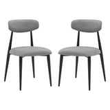 Modern Dining Chairs Set of 2 Grey