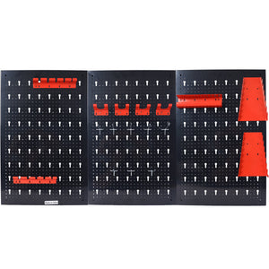 4ft Metal Garage Pegboard Tool Organizer