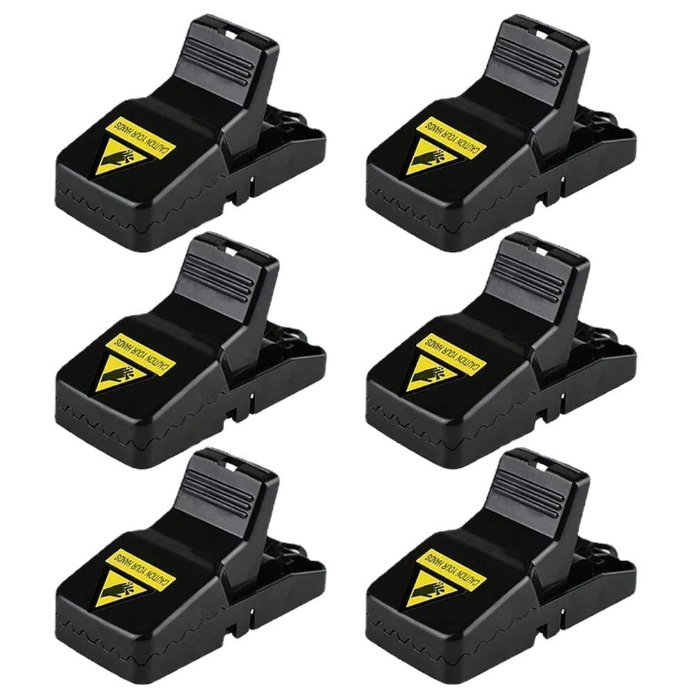 Reusable Snap Mouse Traps – 6-Pack Heavy Duty Plastic Rat Snap Trap