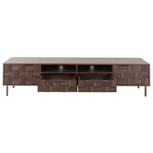 TV Stand With 2 Drawers, Media Console Table, Storage Cabinet With Cable Management