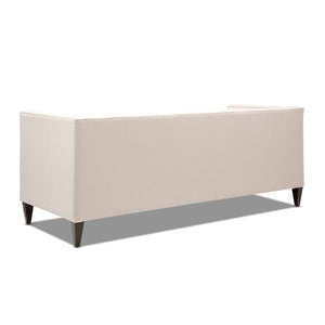 Jack 84' Modern Tuxedo Tufted Sofa, Sky Neutral Beige Polyester