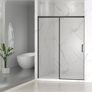 56-60" W x 74" H Semi-Frameless Sliding Shower Door