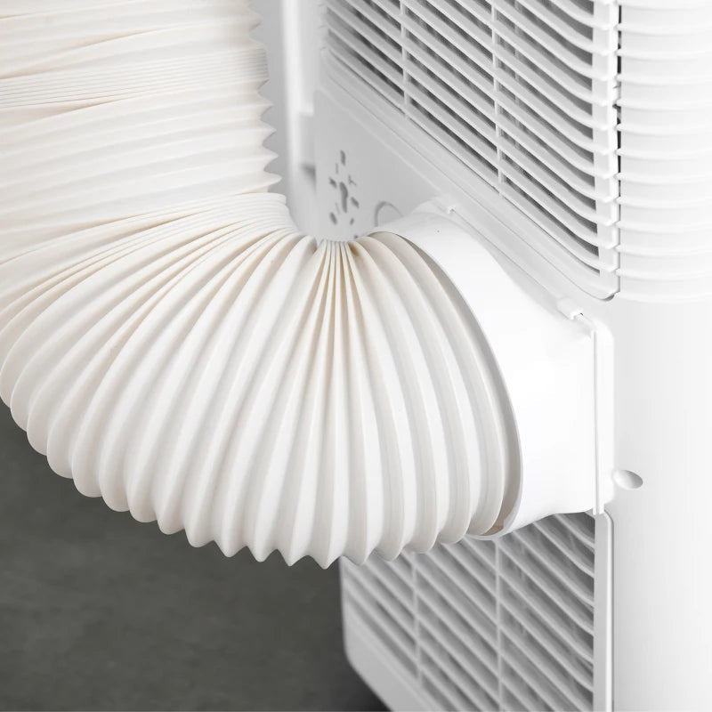 4-in-1 Versatile Mobile Air Conditioner with LED Display - Black & White
