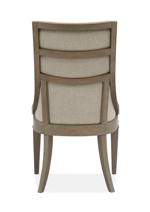 Lancaster - Dining Arm Chair With Upholstered Seat & Back (Set of 2) - Dovetail Gray