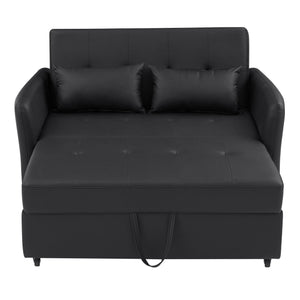 Convertible Sleeper Sofa Bed With 3 USB Ports
