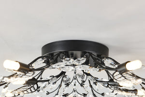 15-Light Chandelier Crystal Ceiling Lamp