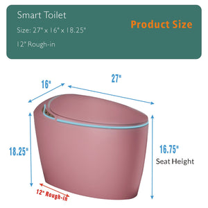 Unique Smart Toilet with Bidet Built-In