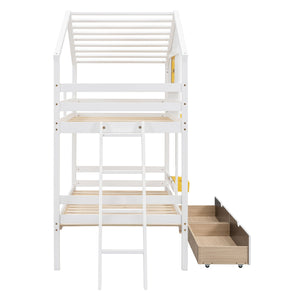 Bunk Bed With Playhouse Roof And Window
