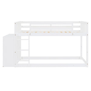Bunk Bed With 4 Drawers And 3 Shelves