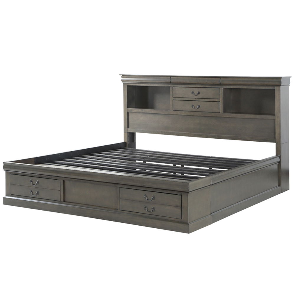 Louis Philippe III - Bed w/Storage