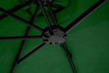 14.8 Ft Double Sided Outdoor Umbrella Rectangular Large with Crank (Dark Green)