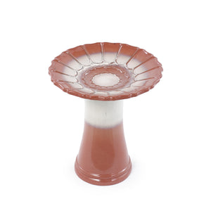 Handmade Glazed Ceramic Bird Bath