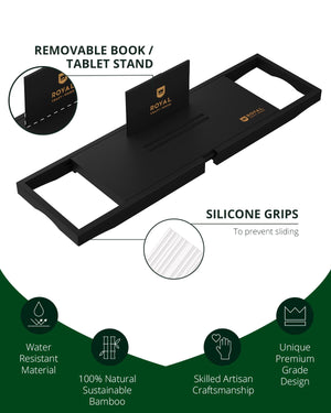Bathtub Caddy Tray Lite, Black