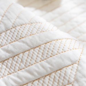 Quilted Geometric Cotton Sofa Cover, Non-Slip & Thick Padded Furniture Covers