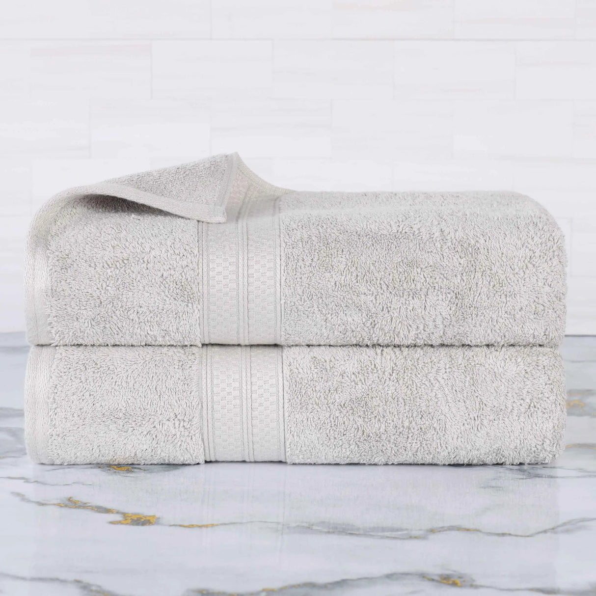 Rayon from Bamboo Cotton Blend Bath Towel Set of 2 - Bath Towel by Superior Brand