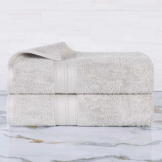 Rayon from Bamboo Cotton Blend Bath Towel Set of 2 - Bath Towel by Superior Brand