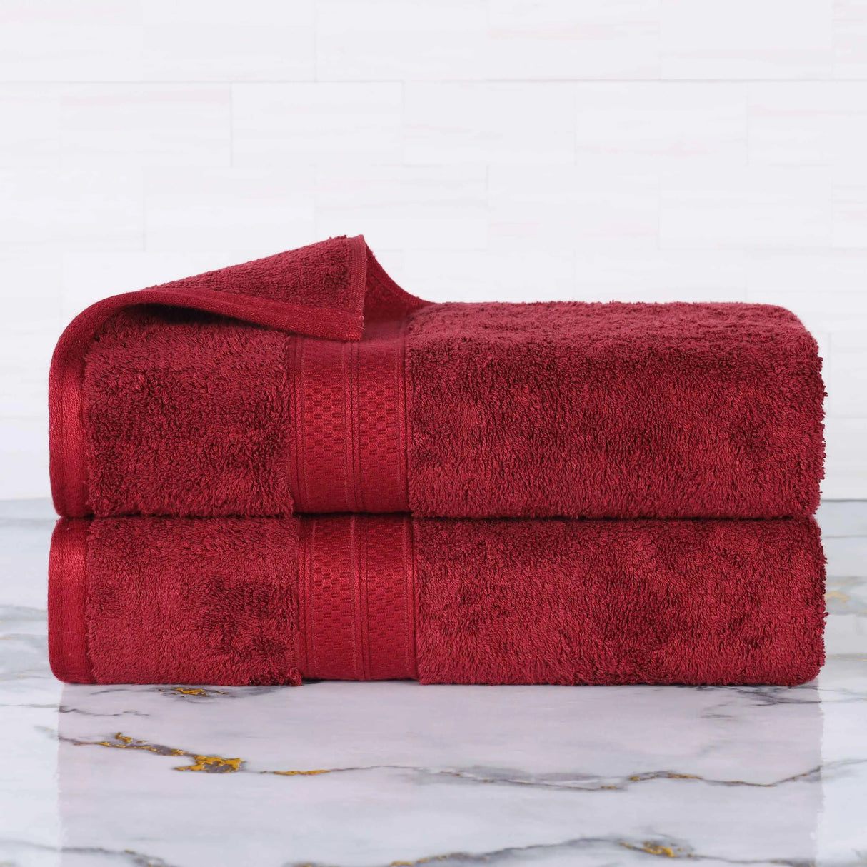 Rayon from Bamboo Cotton Blend Bath Towel Set of 2 - Bath Towel by Superior Brand