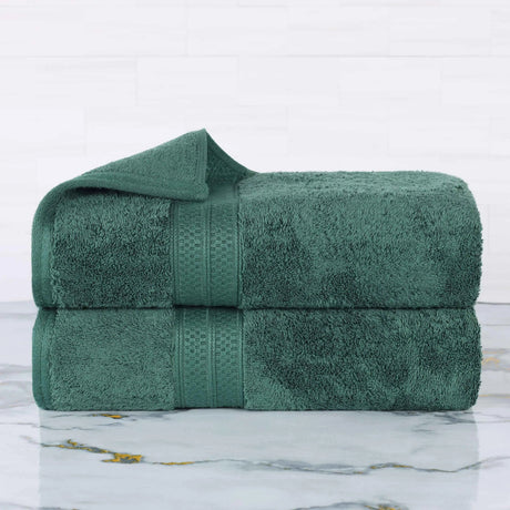 Rayon from Bamboo Cotton Blend Bath Towel Set of 2 - Bath Towel by Superior Brand